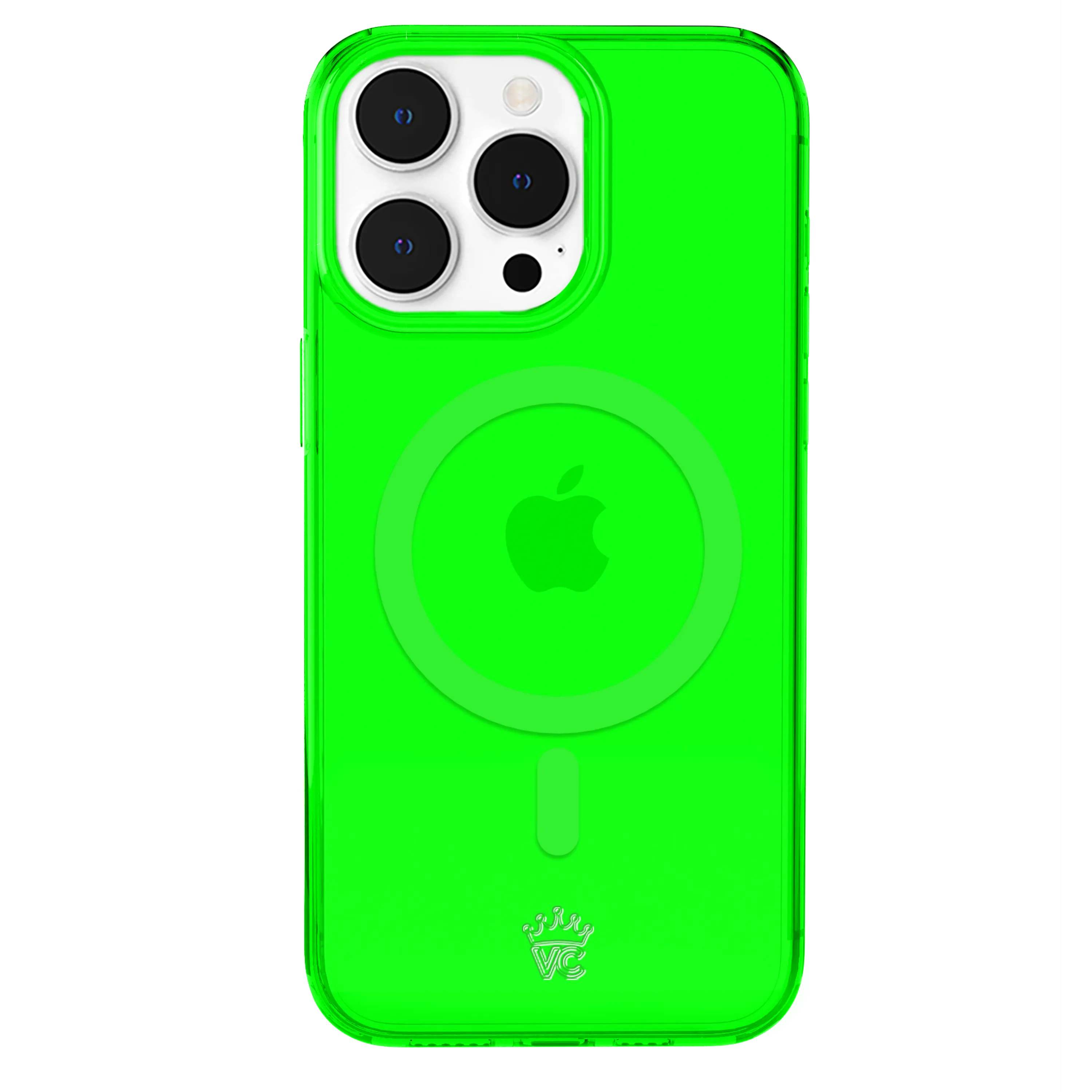 Neon Green Clear iPhone Case