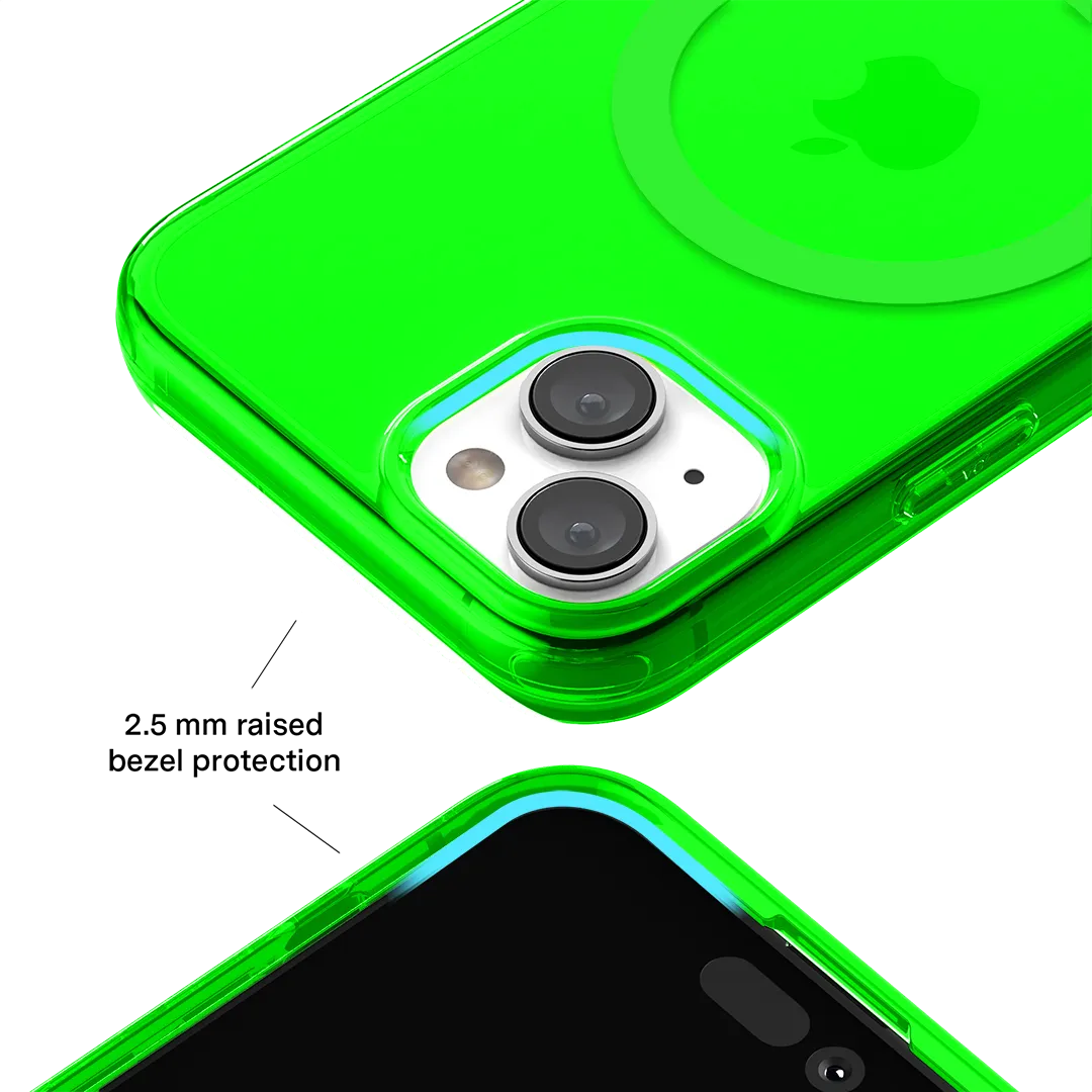 Neon Green Clear iPhone Case