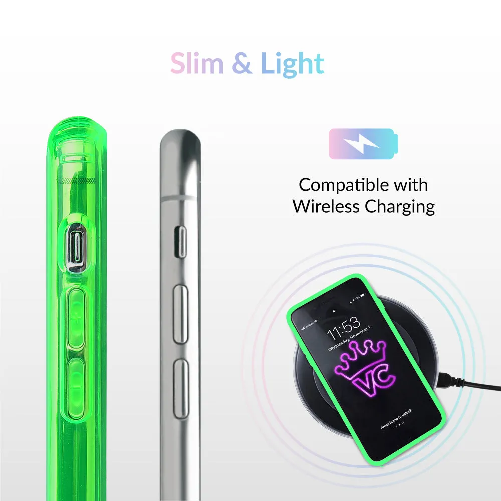 Neon Green Clear iPhone Case