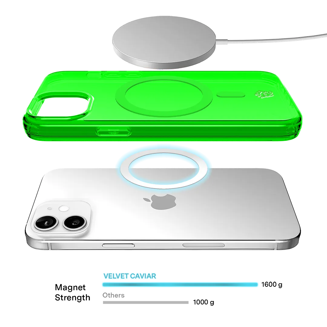 Neon Green Clear iPhone Case