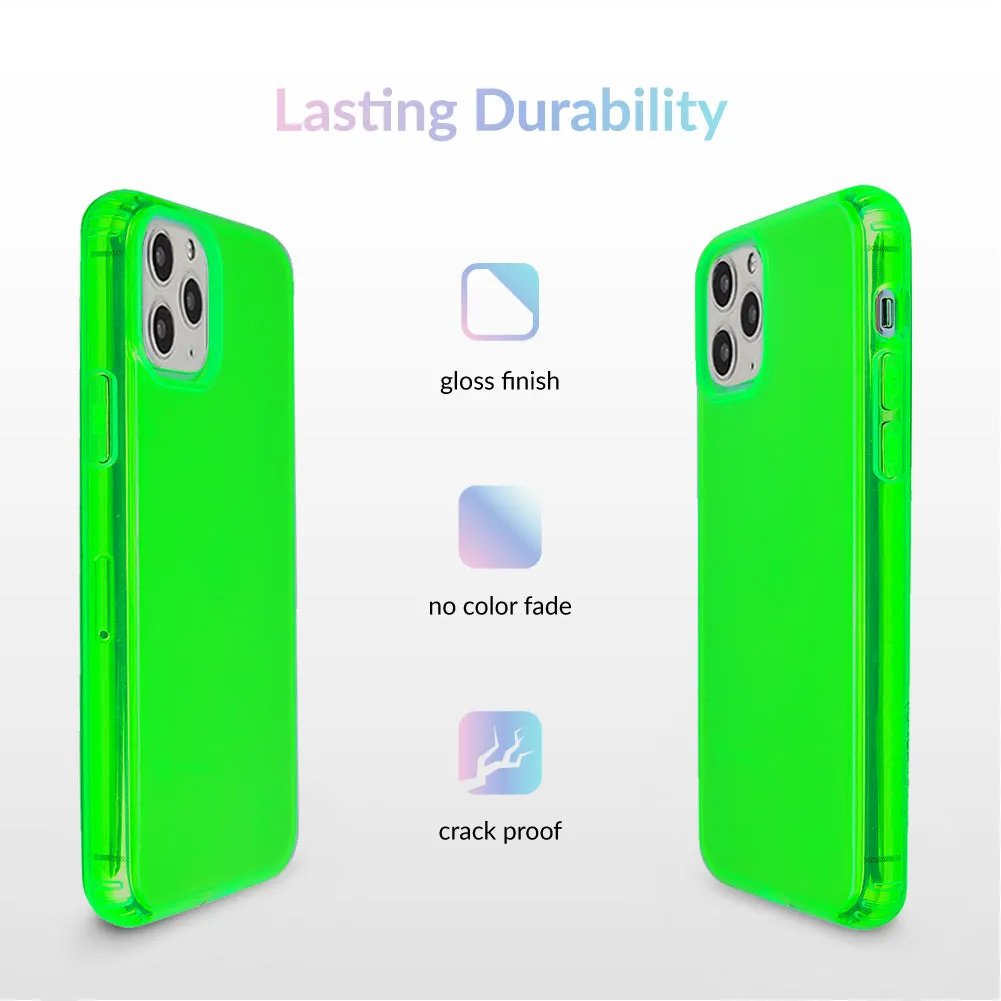 Neon Green Clear iPhone Case