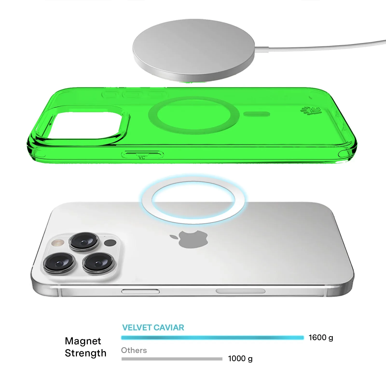 Neon Green Clear iPhone Case