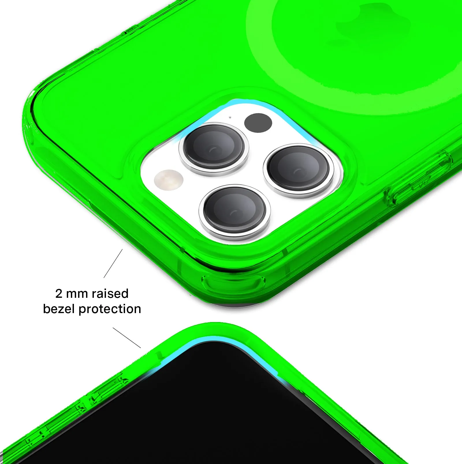 Neon Green Clear iPhone Case