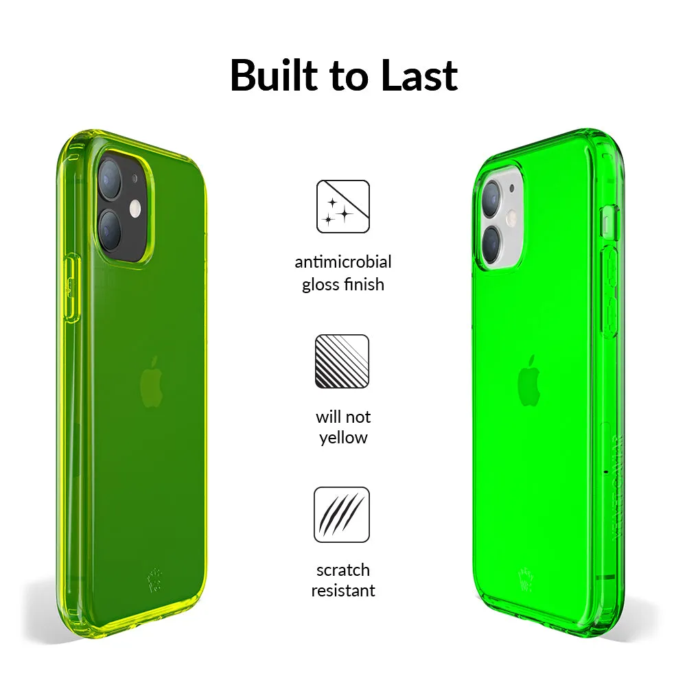 Neon Green Clear iPhone Case