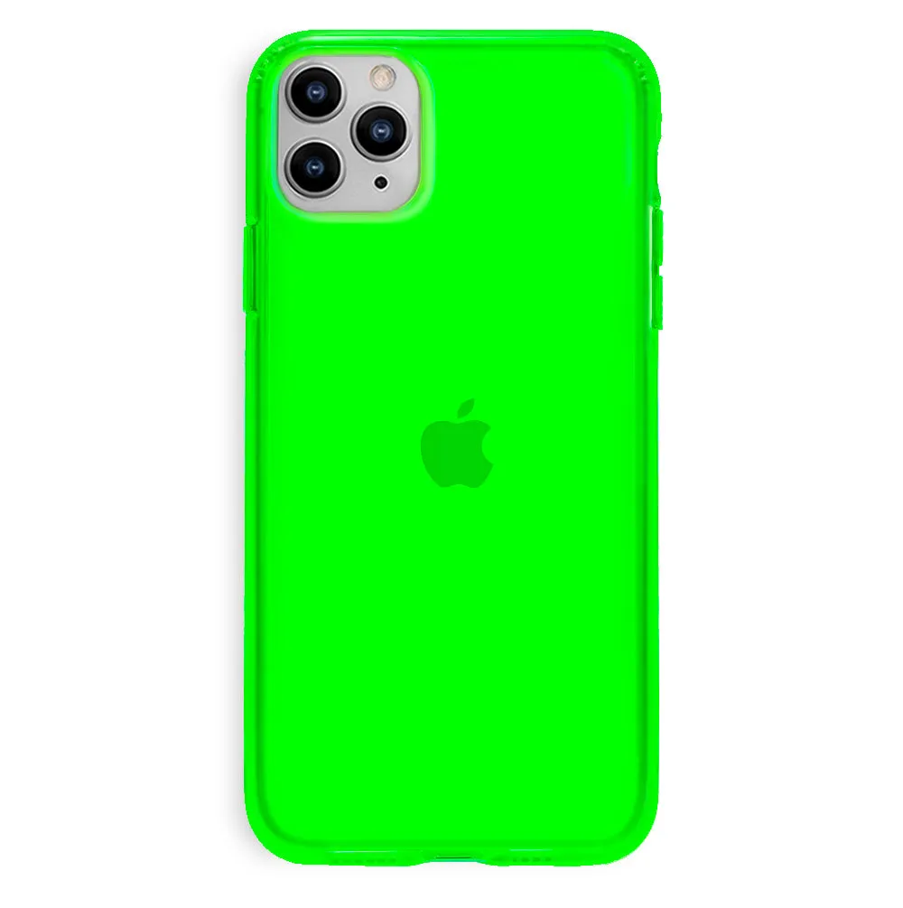 Neon Green Clear iPhone Case