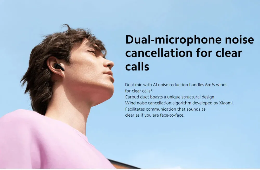 New Global Version Xiaomi Redmi Buds 6 Lite earphone Up to 40dB wide frequency active noise cancellation* Up to 38 hours headset