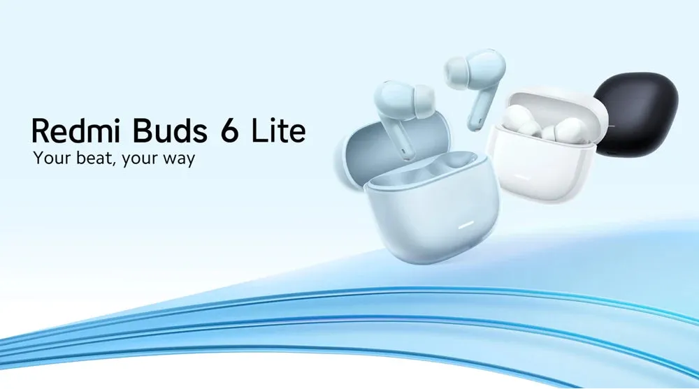 New Global Version Xiaomi Redmi Buds 6 Lite earphone Up to 40dB wide frequency active noise cancellation* Up to 38 hours headset