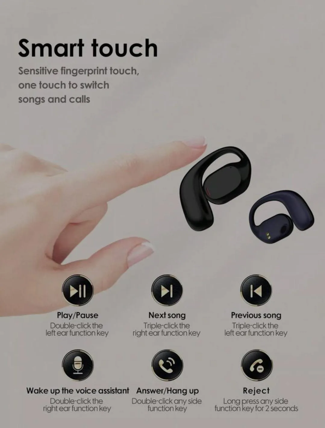 New Touch Control Low Latency Tws Wireless Earphones JS270