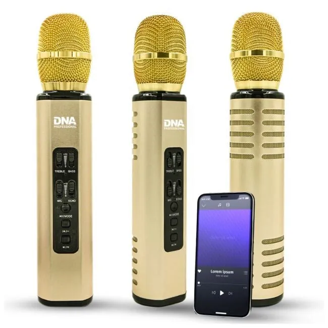 Nn Km6 Karaoke Microphone Bluetooth Wireless Speaker