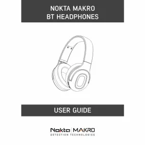 Nokta Bluetooth aptX  Low Latency Headphones Instruction Manual Digital