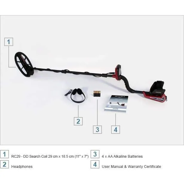 Nokta Racer Metal Detector Standard Package w/ Headphones (Open Box)