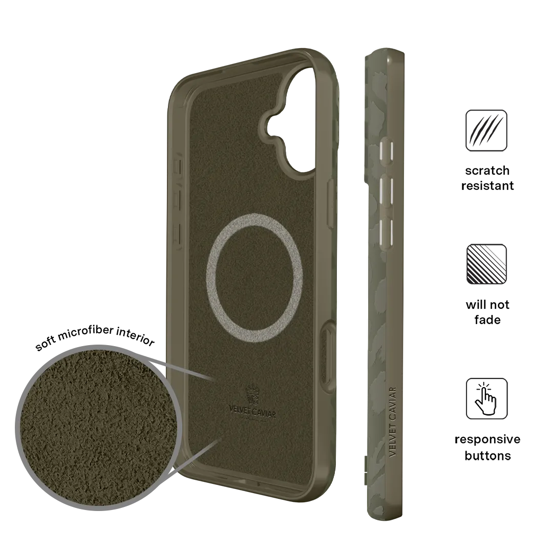 Olive Leopard iPhone Case