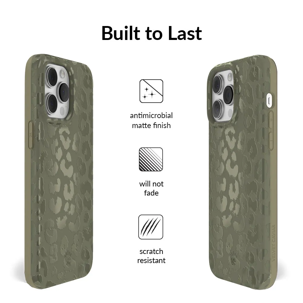 Olive Leopard iPhone Case