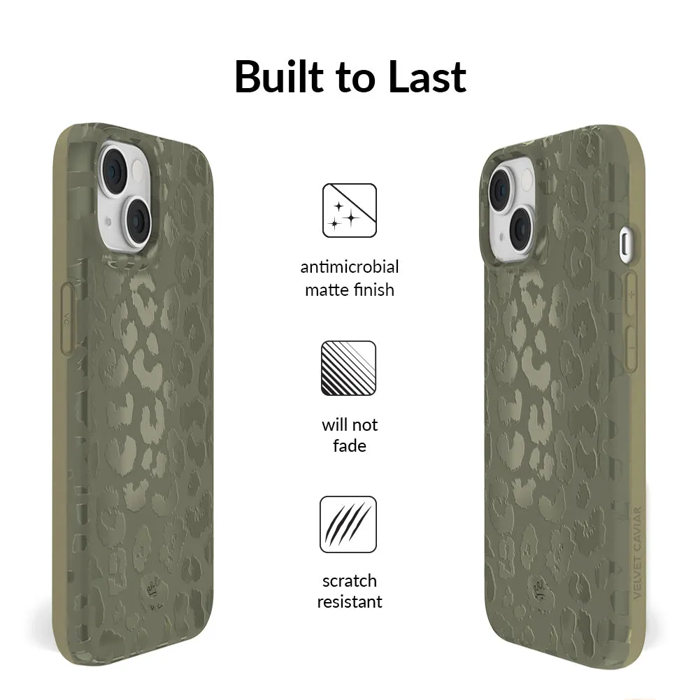 Olive Leopard iPhone Case