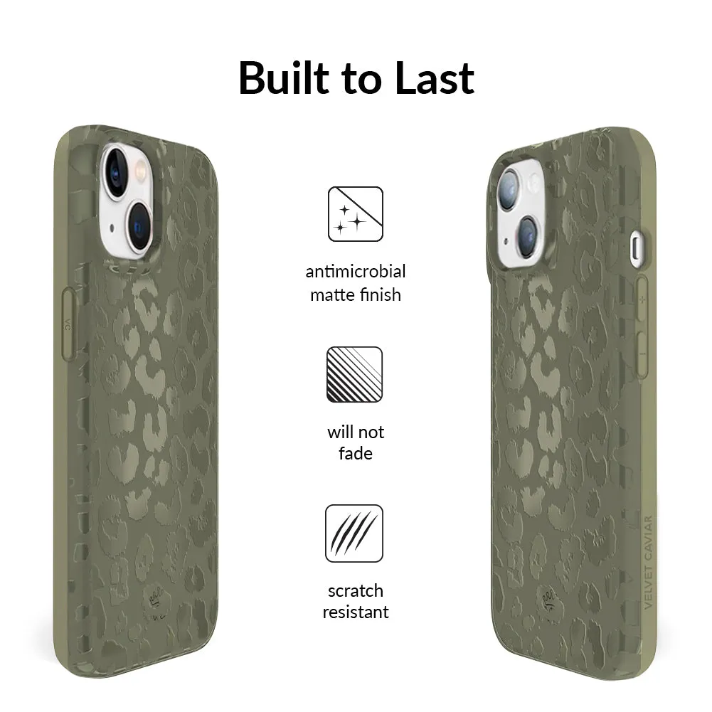 Olive Leopard iPhone Case