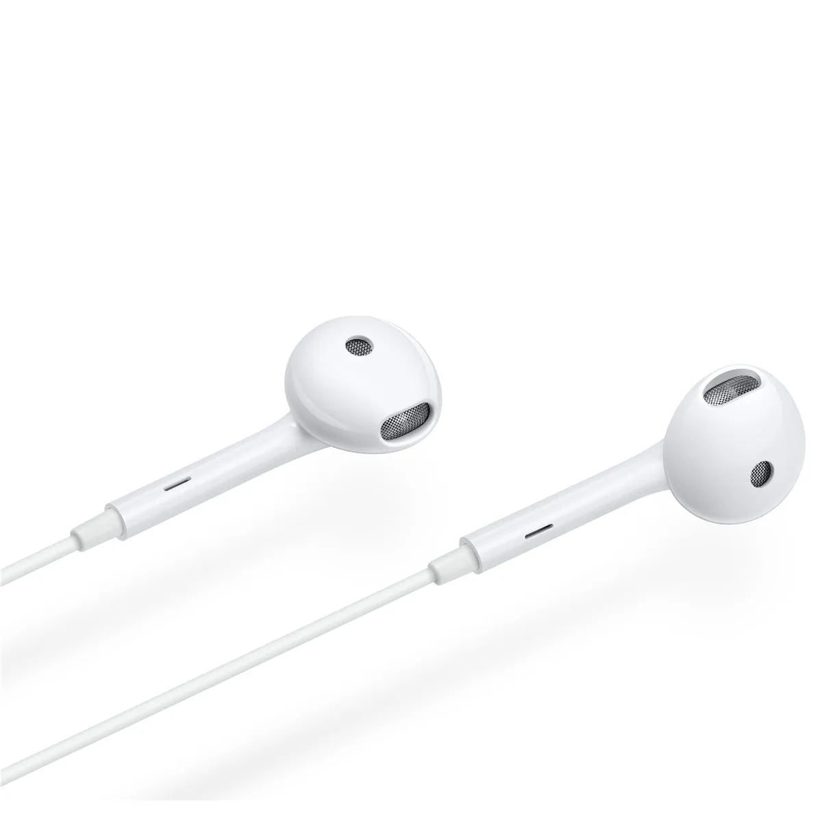 Oppo - MH135 in-ear headphones USB C port   microphone - White