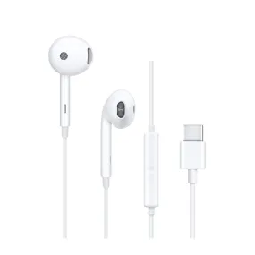 Oppo - MH135 in-ear headphones USB C port   microphone - White