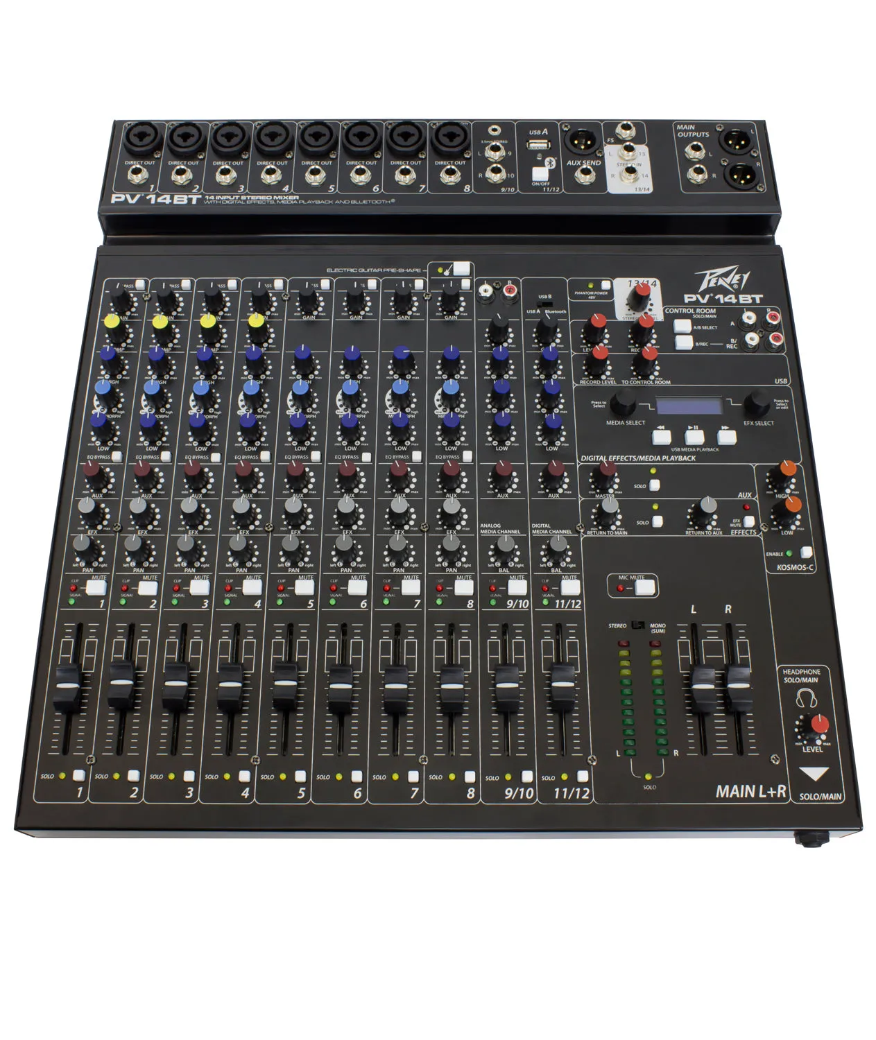 Peavey PV®14BT Compact 14 Channel Mixer with Bluetooth