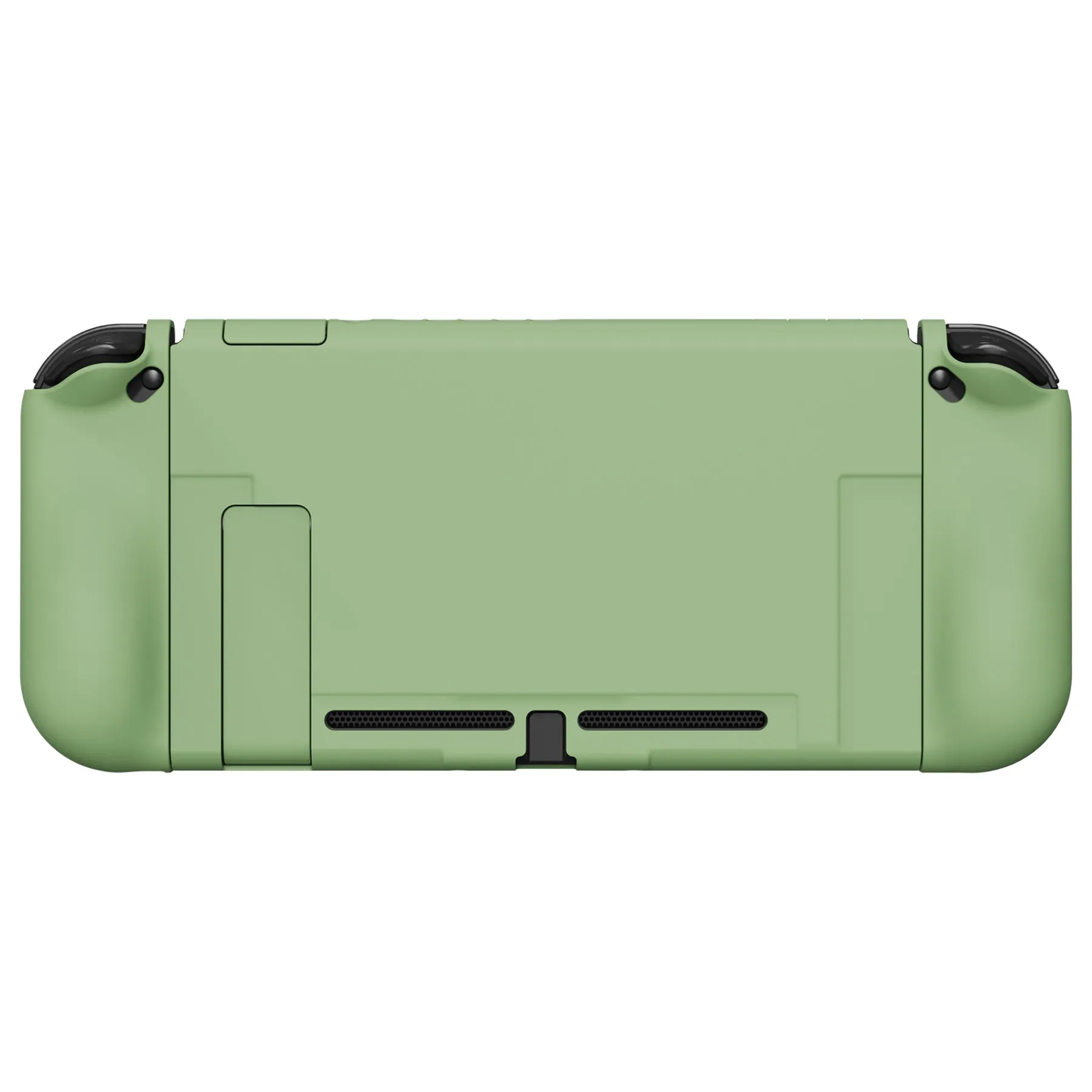 PlayVital UPGRADED Dockable Case Grip Cover for NS Switch, Ergonomic Protective Case for NS Switch, Separable Protector Hard Shell for Joycon - Matcha Green - ANSP3005