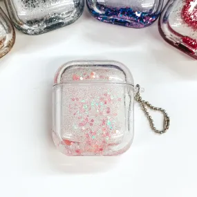 Protective AirPods Case in Light Pink Sparkle