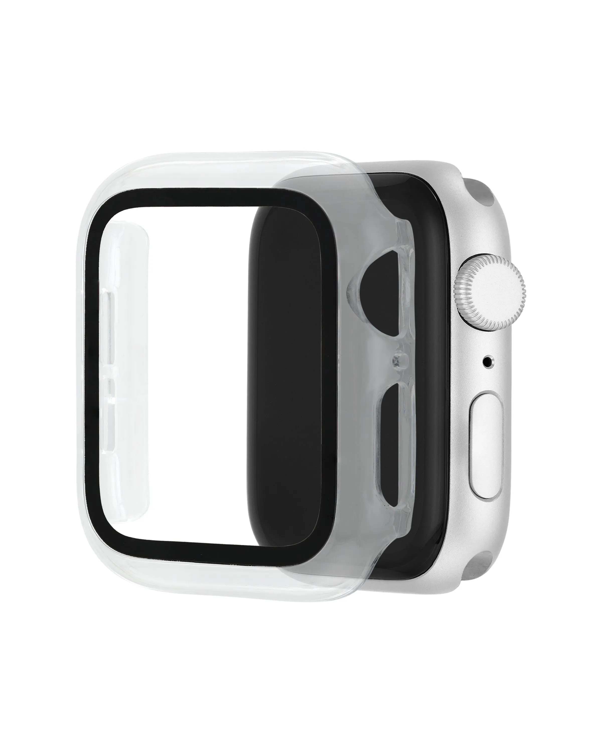 Protective Glass Cover with Integrated Protective Case for Apple Watch®