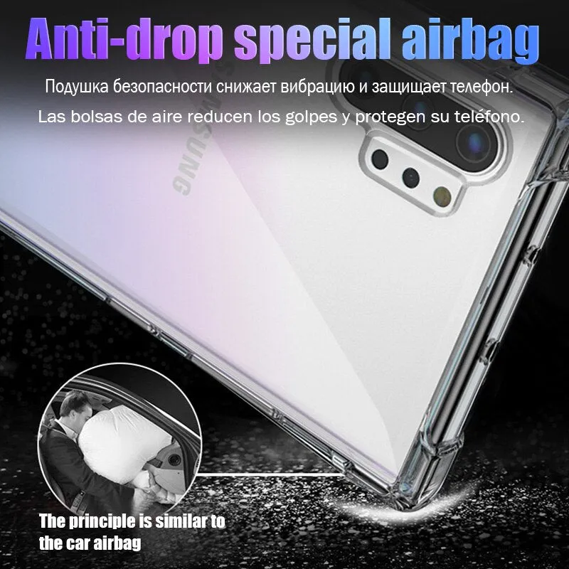 Protective phone Case For Samsung Galaxy A50 Note 10 9 8 S8 S9 Plus S10E protection Soft cover for samsung A70 A60 S7 A10 A20 5G