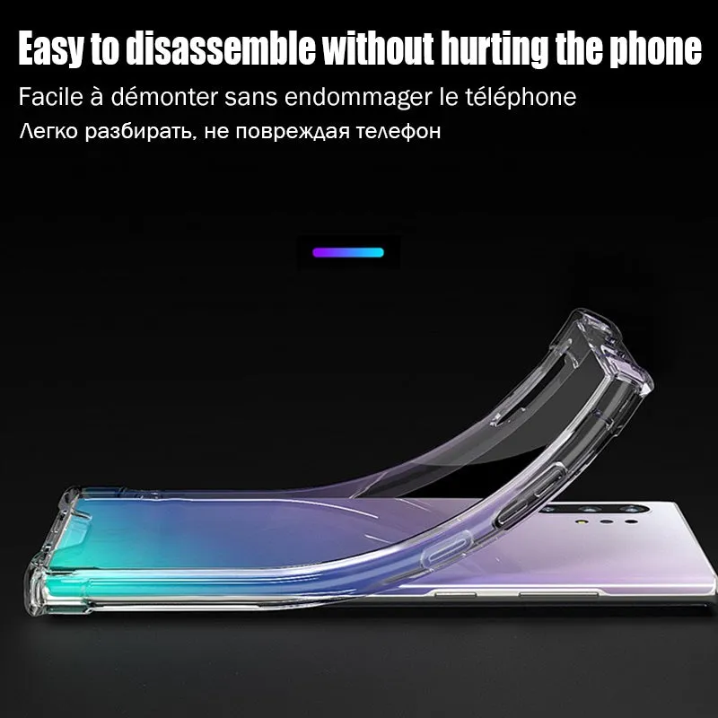 Protective phone Case For Samsung Galaxy A50 Note 10 9 8 S8 S9 Plus S10E protection Soft cover for samsung A70 A60 S7 A10 A20 5G