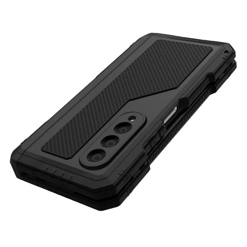 Rugged Armor 360 Full Metal Phone Case with Kickstand For Samsung Galaxy Z Fold 5 4