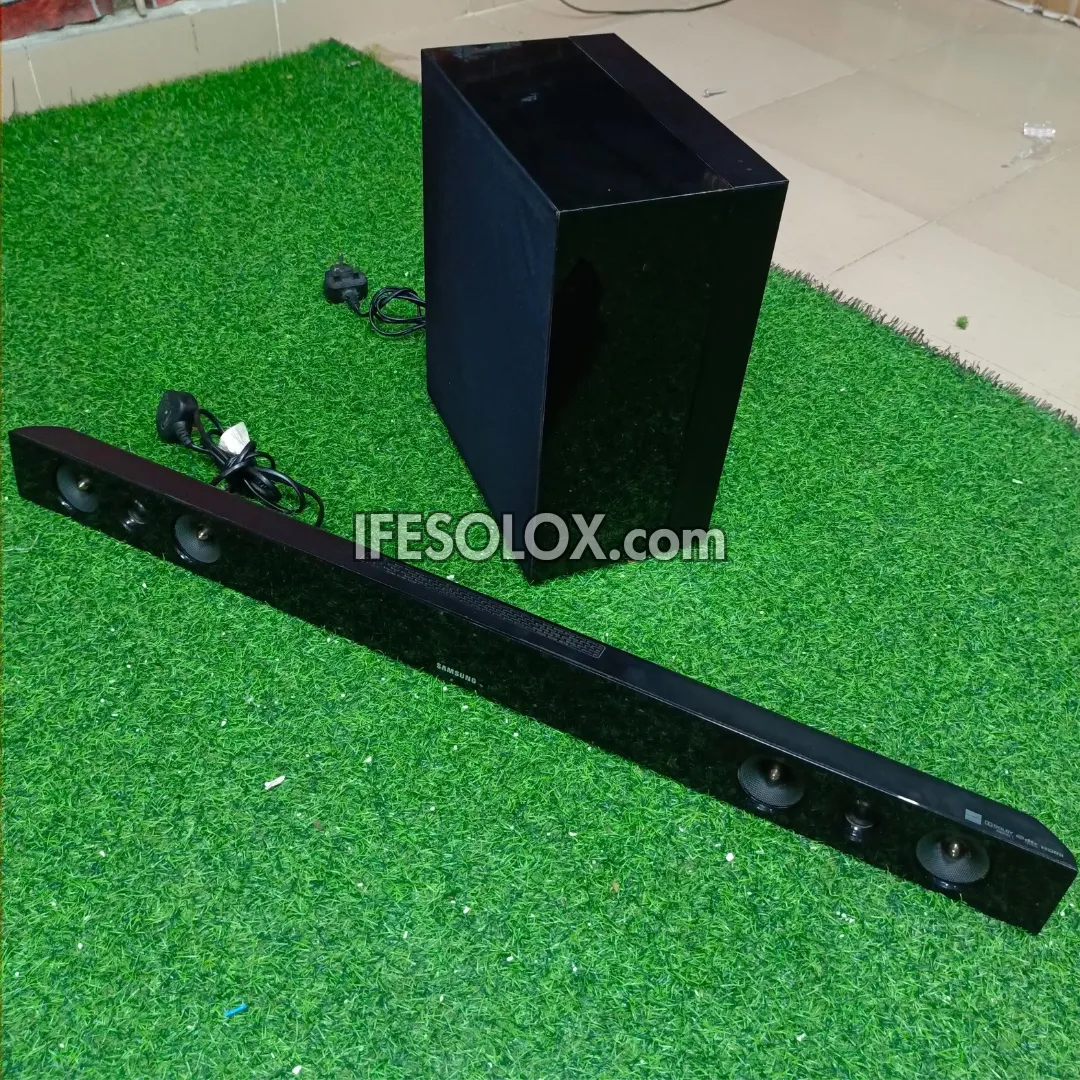 Samsung HW-F450 2.1Ch 280W High Fidelity Bluetooth Sound Bar with Wireless Subwoofer - Foreign Used