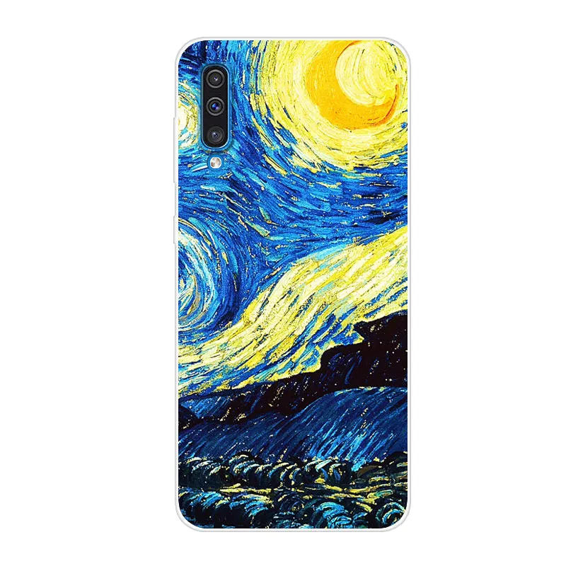 Soft Silicone TPU Case For Samsung Galaxy A50 Cases 6.4'' 2019 Fashion Back Case For Samsung A50 A 50 A505 A505F Phone Cover