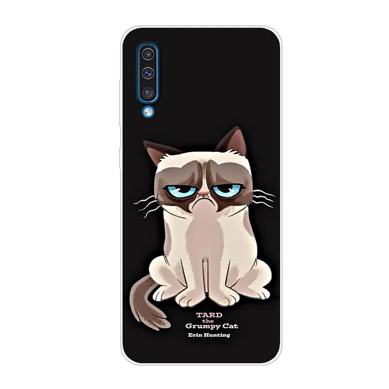 Soft Silicone TPU Case For Samsung Galaxy A50 Cases 6.4'' 2019 Fashion Back Case For Samsung A50 A 50 A505 A505F Phone Cover