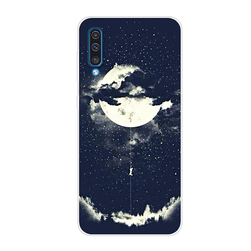 Soft Silicone TPU Case For Samsung Galaxy A50 Cases 6.4'' 2019 Fashion Back Case For Samsung A50 A 50 A505 A505F Phone Cover