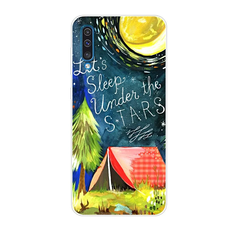 Soft Silicone TPU Case For Samsung Galaxy A50 Cases 6.4'' 2019 Fashion Back Case For Samsung A50 A 50 A505 A505F Phone Cover