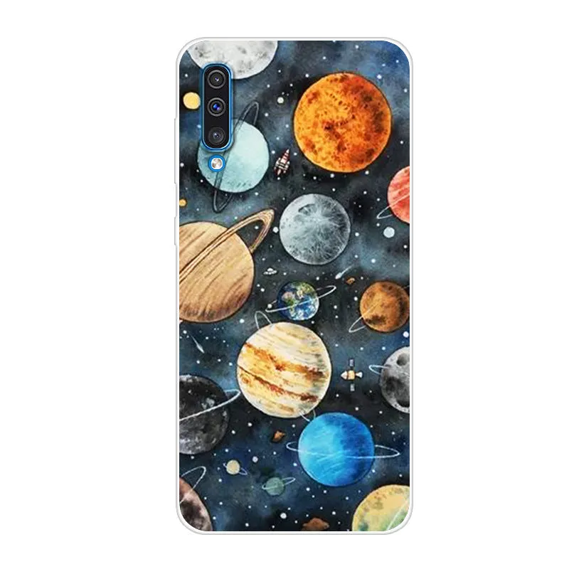 Soft Silicone TPU Case For Samsung Galaxy A50 Cases 6.4'' 2019 Fashion Back Case For Samsung A50 A 50 A505 A505F Phone Cover