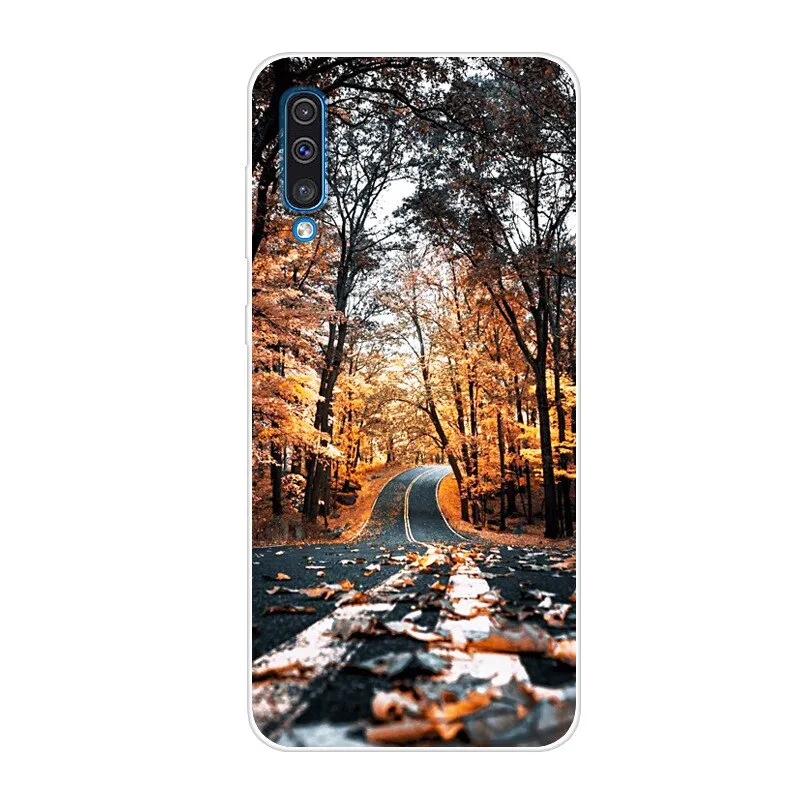 Soft Silicone TPU Case For Samsung Galaxy A50 Cases 6.4'' 2019 Fashion Back Case For Samsung A50 A 50 A505 A505F Phone Cover