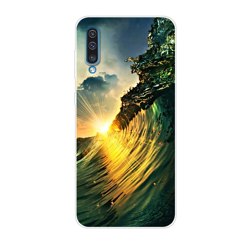 Soft Silicone TPU Case For Samsung Galaxy A50 Cases 6.4'' 2019 Fashion Back Case For Samsung A50 A 50 A505 A505F Phone Cover