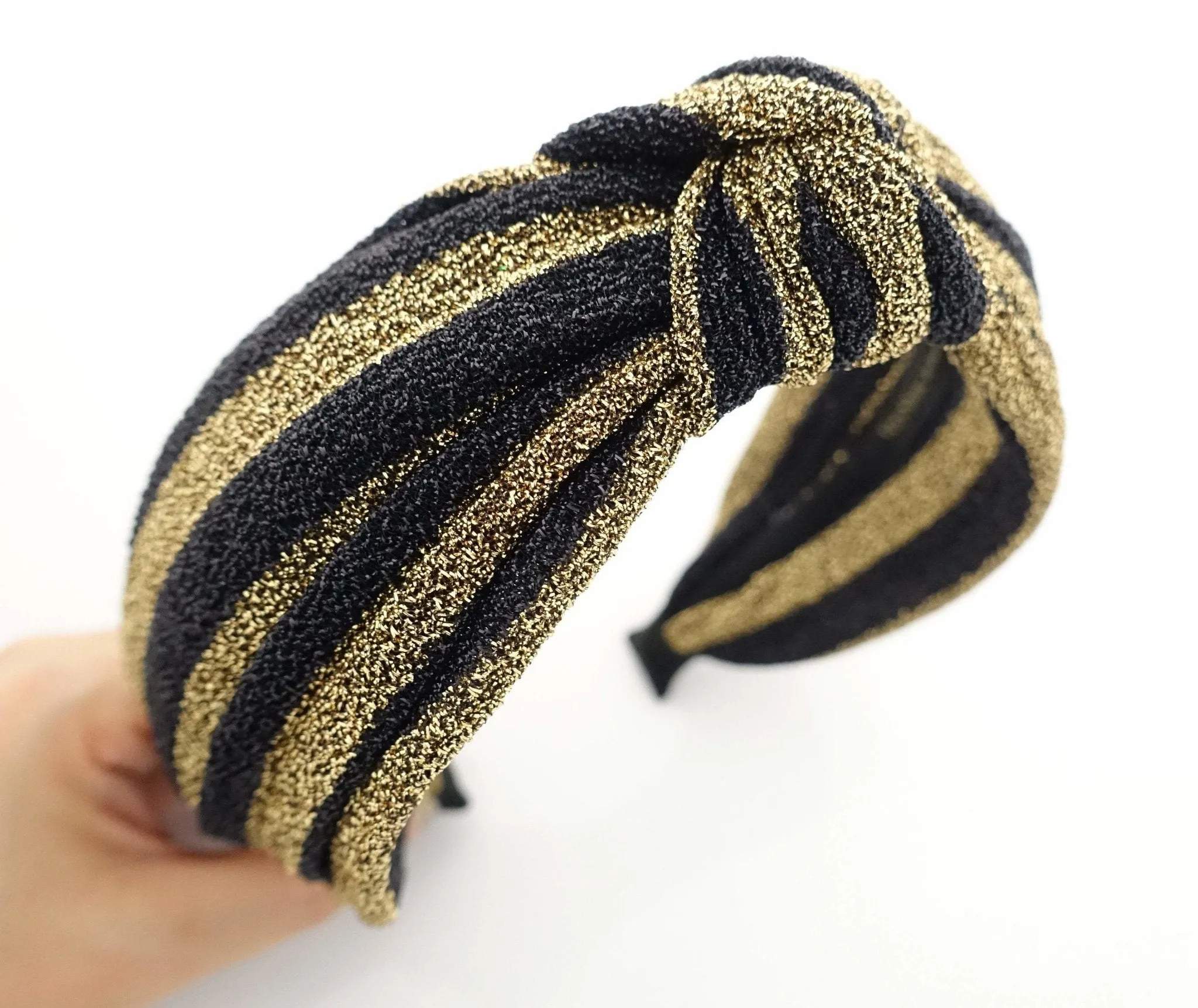 stripe knot headband, knotted headband women, stylish fashion hairband women hair accessory