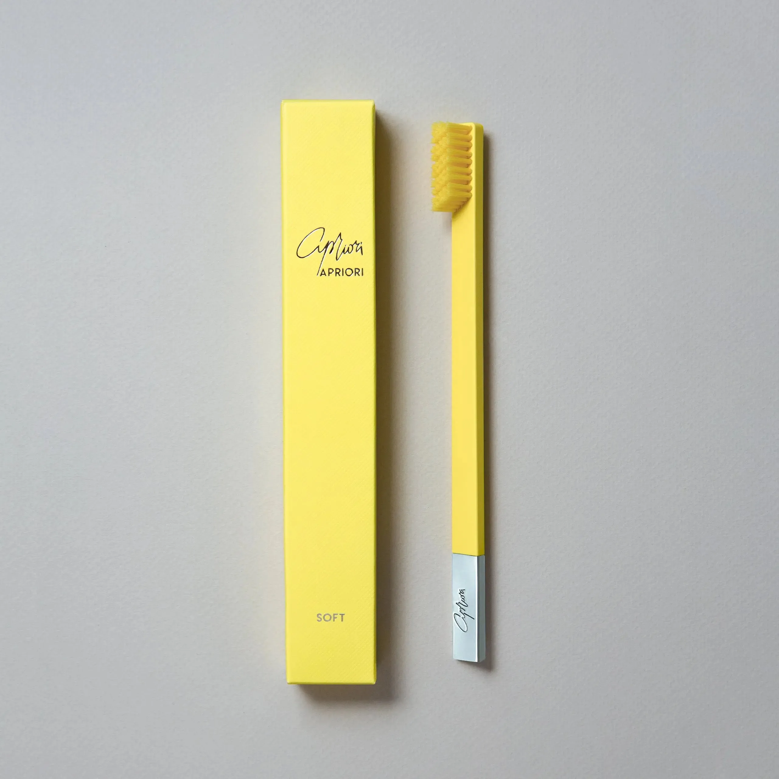 Sunflower Yellow Silver Toothbrush