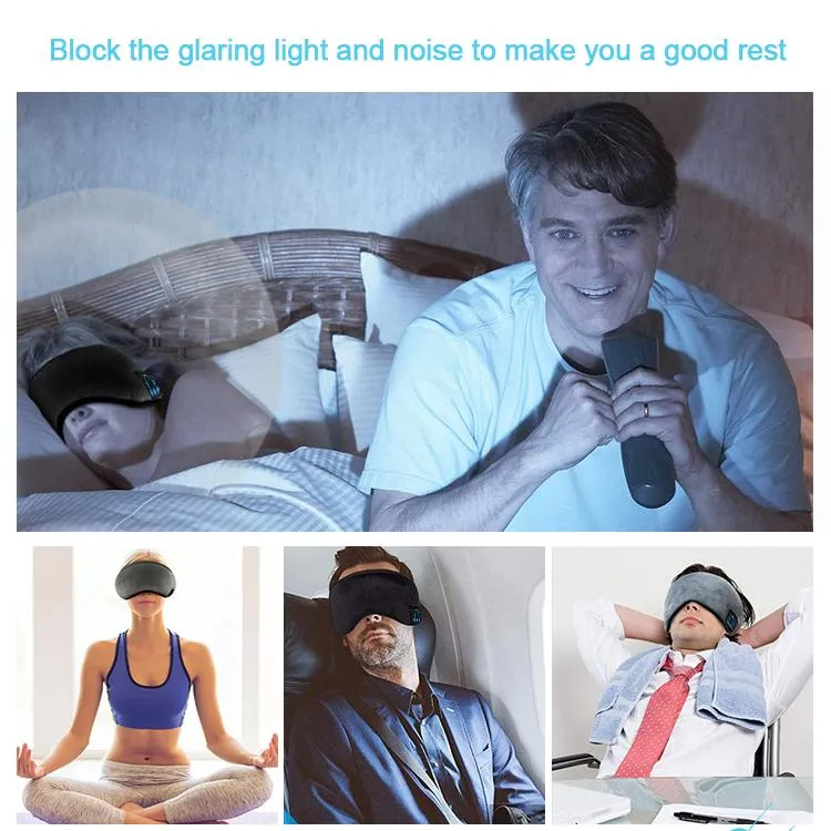 Super Soft Sleeping Mask with Bluetooth Headphone Speakers