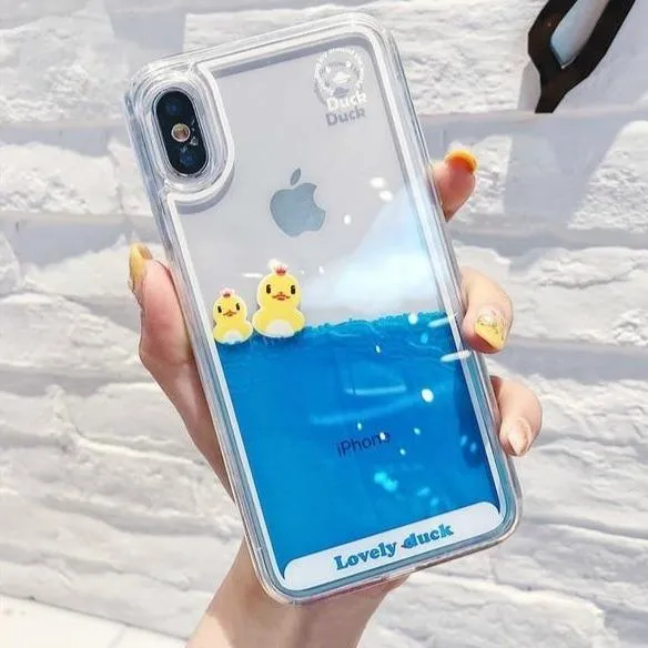 Swimming Duck iPhone Case