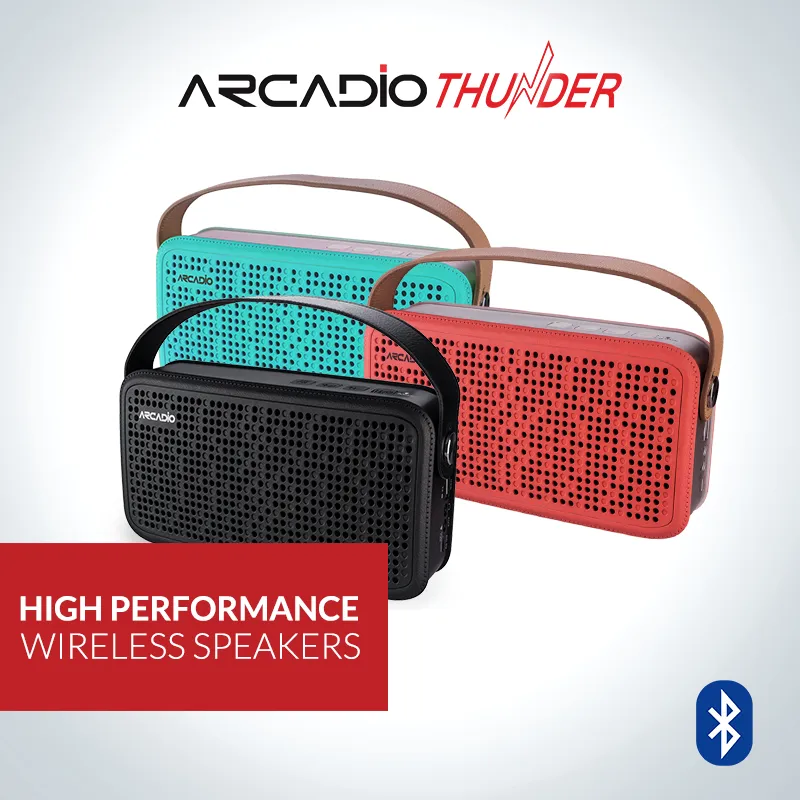 THUNDER - Portable Bluetooth Speaker - Black