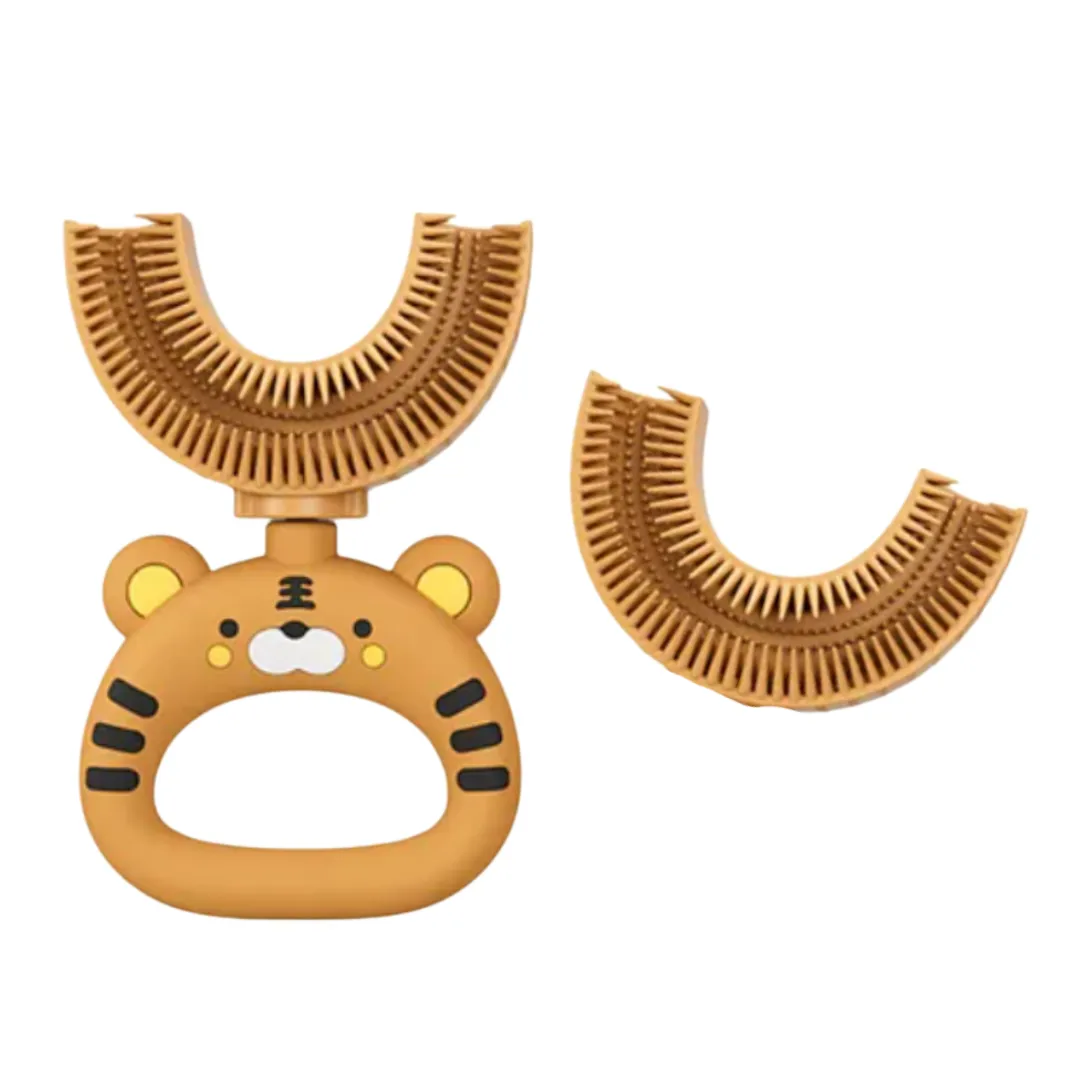 Tiger U-Shaped Sensory Toothbrush with Replacement Head