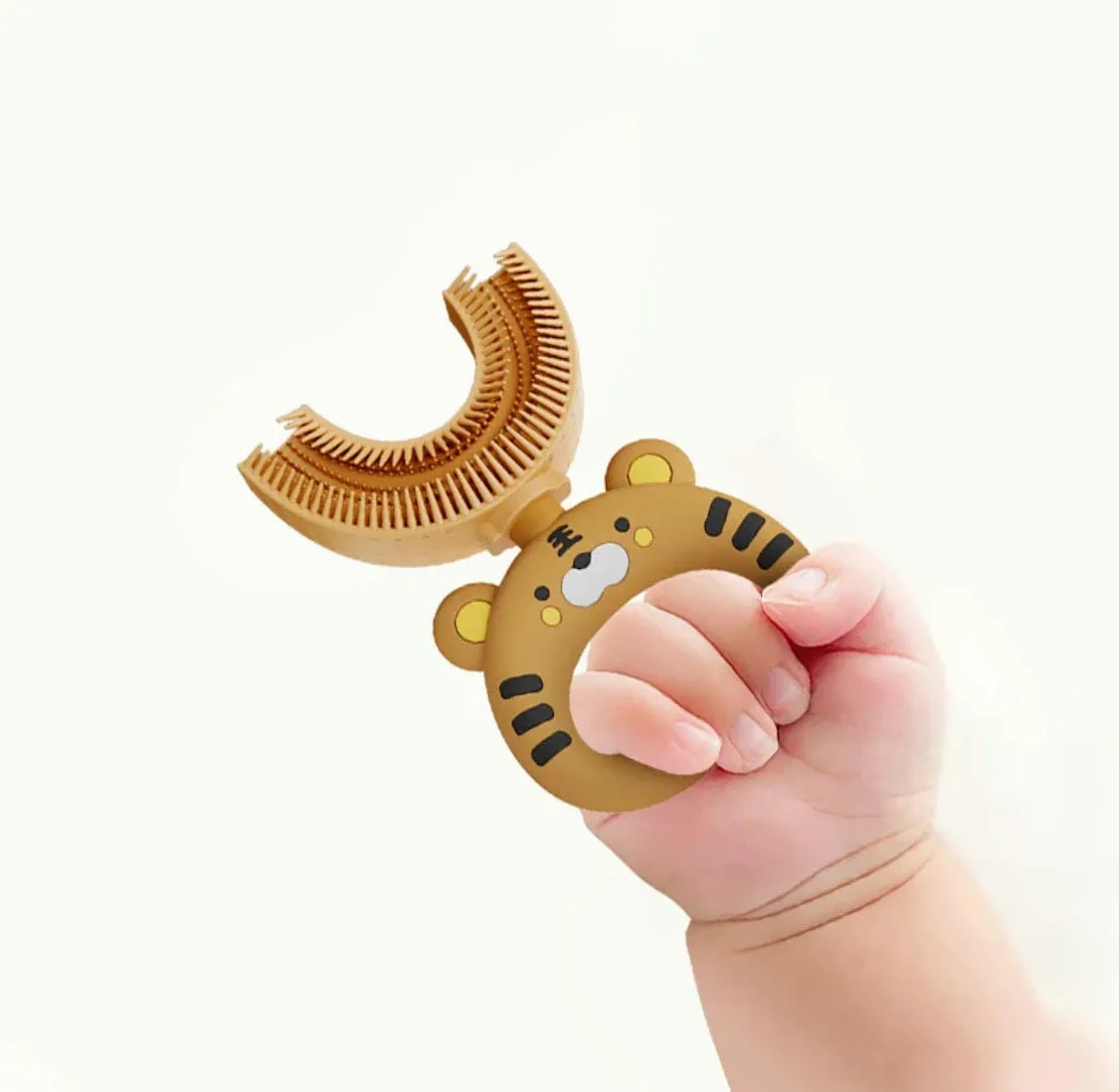 Tiger U-Shaped Sensory Toothbrush with Replacement Head