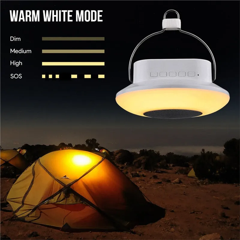 Touch Control LED Camping Light Bluetooth Speaker