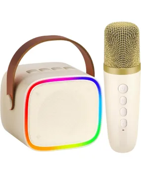 (Toys) BONAOK Kids Karaoke Machine/Portable Mini Bluetooth Speaker with Wireless Microphone/Kids, Adults, Girls, Boys