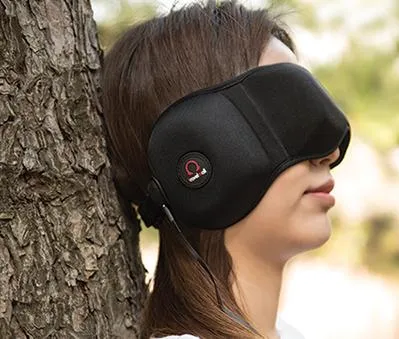 TravelMall 3D Sleeping Mask With Integrated Headphones