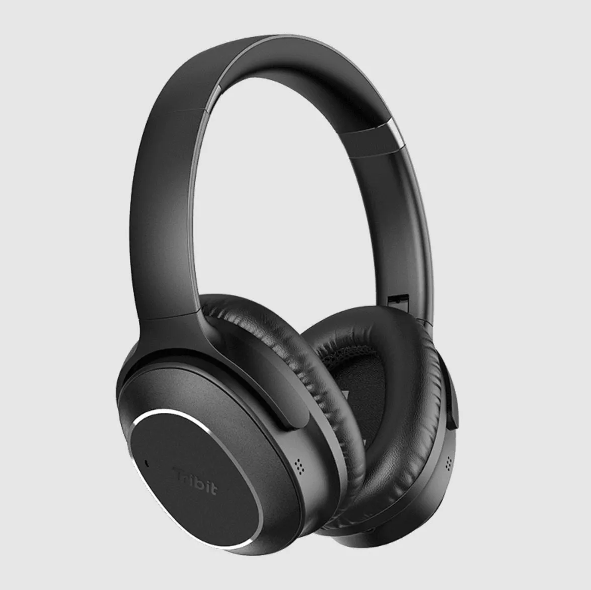 Tribit QuietPlus 72 Wireless Headphones Bluetooth 5.0 Foldable with 2 Microphones Noise Cancelling 500mAh 30h Playtime Rich Bass HiFi Sound BTH72