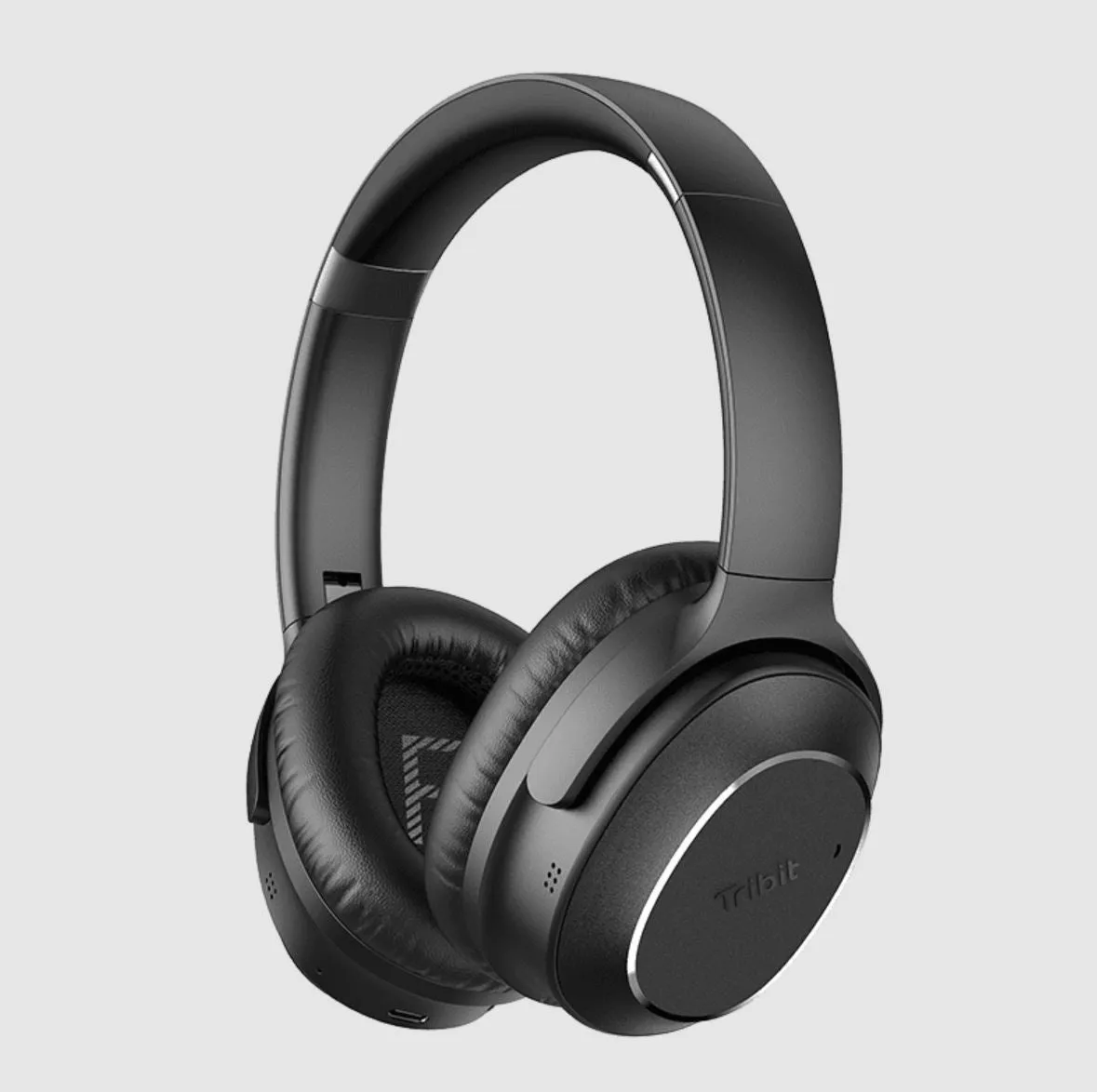 Tribit QuietPlus 72 Wireless Headphones Bluetooth 5.0 Foldable with 2 Microphones Noise Cancelling 500mAh 30h Playtime Rich Bass HiFi Sound BTH72