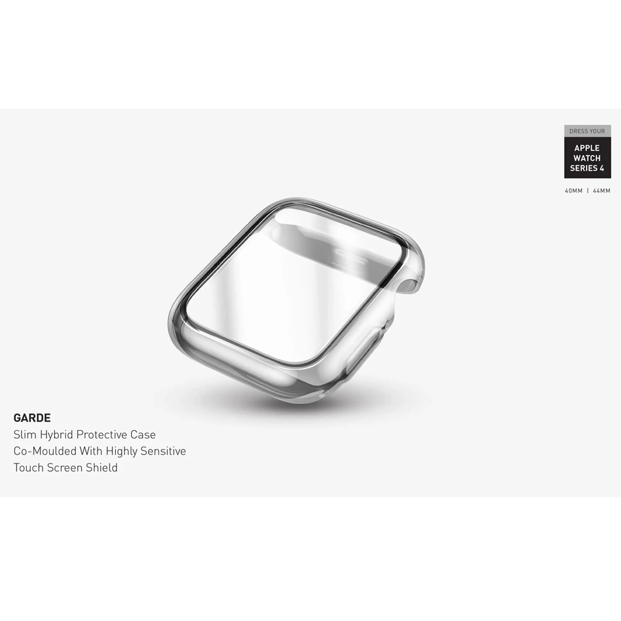 UNIQ Garde Protective Case for Apple Watch for Series SE - 6 - 5 - 4 ( 40mm) - Clear