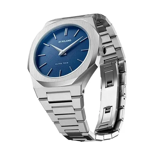 Unisex Ultra Thin Blue 38mm Watch